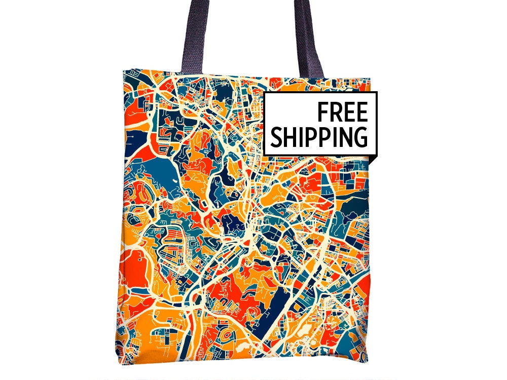 Kuala Lumpur Karte Stoffbeutel - Malaysia Beutel 15 X von iLikeMaps