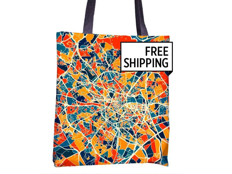 Montpellier Karte Stoffbeutel - Frankreich-Karte-Beutel 15 X Montpellier Karte Stoffbeutel - Frankreich-Karte-Beutel 15 X von iLikeMaps