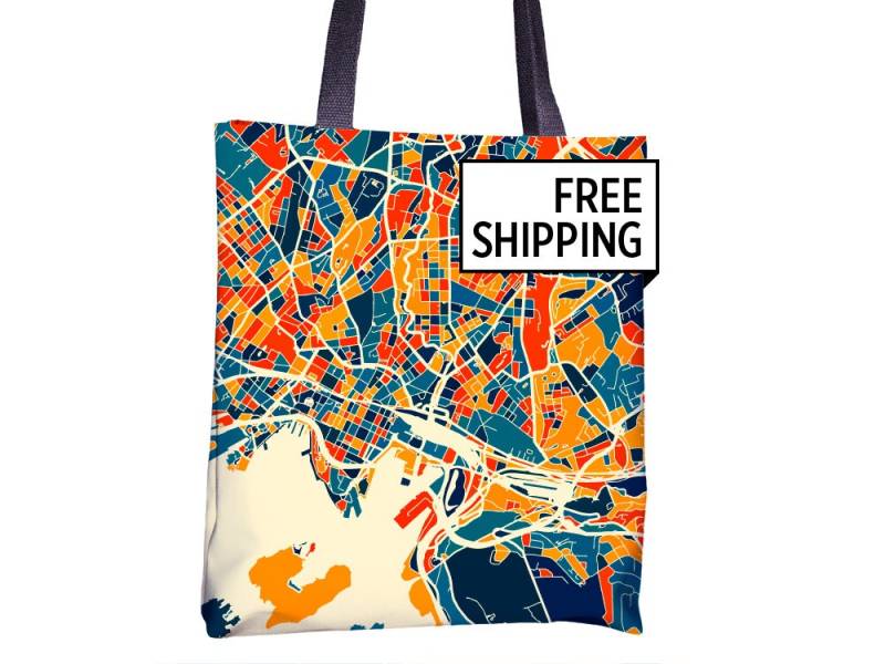 Oslo Karte Stoffbeutel - Norwegen Beutel 15 X von iLikeMaps