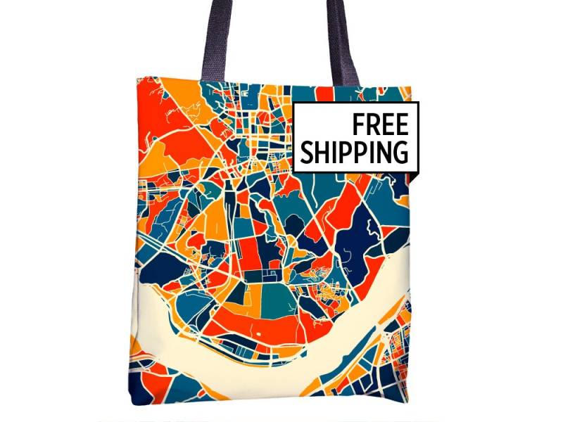 Seoul Karte Stoffbeutel - Südkorea Beutel 15 X von iLikeMaps