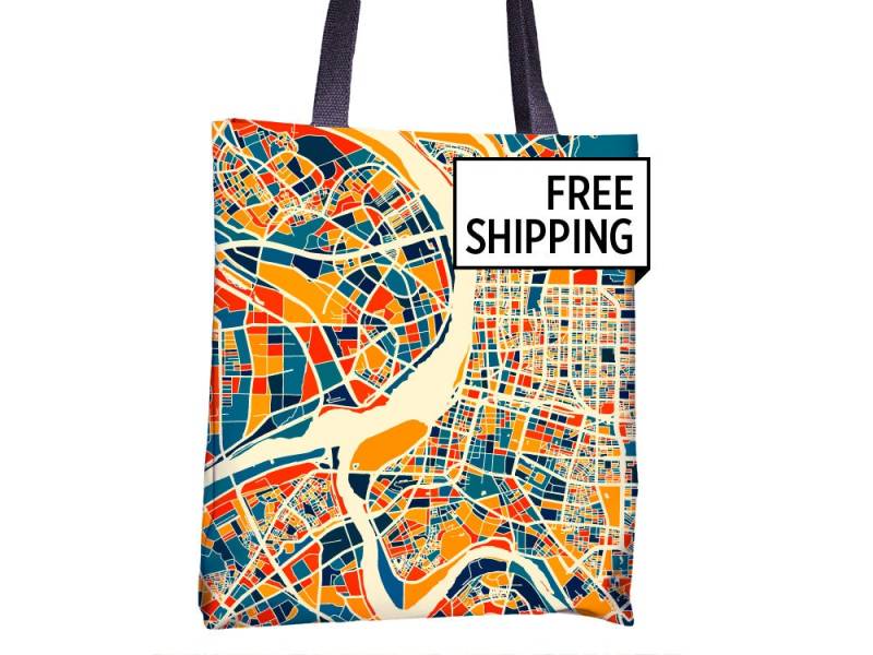 Taipeh Karte Stoffbeutel - Taiwan Beutel 15 X von iLikeMaps