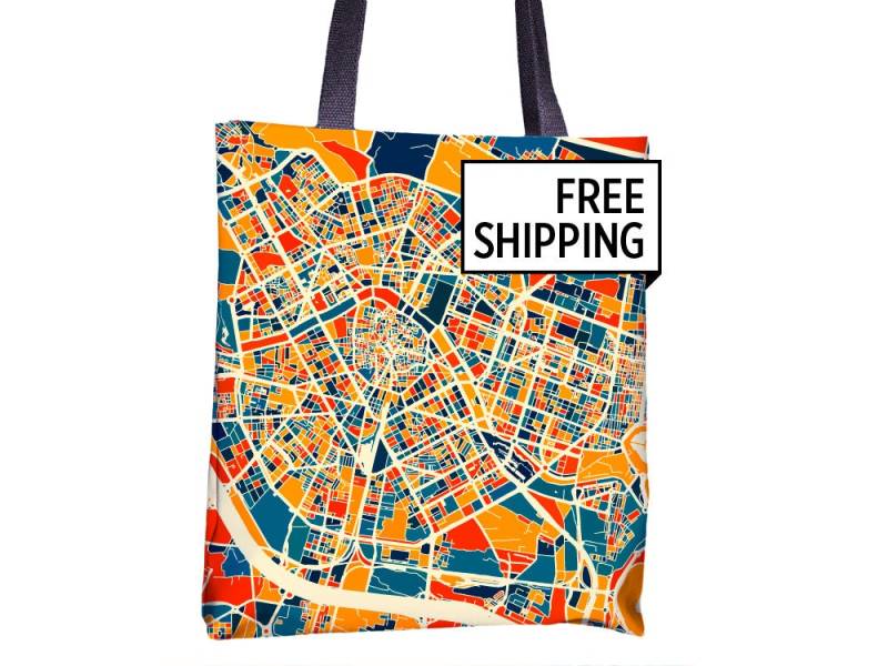 Valencia-Karte-stoffbeutel - Spanien Karte Beutel 15 X von iLikeMaps