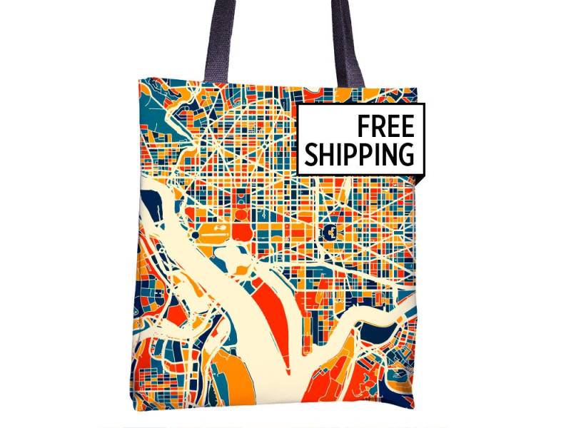 Washington-Karte-Einkaufstasche - Washington Dc Karte Tasche 15 X Washington-Karte-Einkaufstasche - Washington Dc Karte Tasche 15 X von iLikeMaps