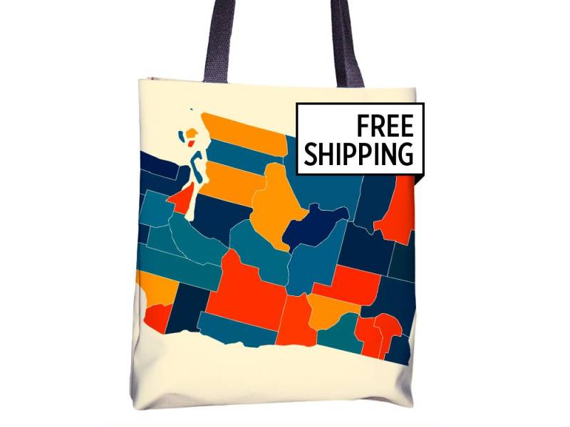 Washington-Karte-stoffbeutel - Wa Karte Beutel 15 X Washington-Karte-stoffbeutel - Wa Karte Beutel 15 X von iLikeMaps