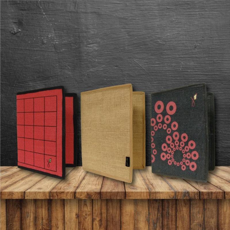 2Er Set Ordner, Aktenmappen, Aktenordner, Aus Jute Hanf Hessian von iLoveHeyJute