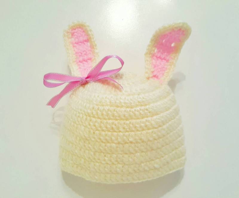 Babymütze Hase, Hase Hut, Neugeborene Häschen Baby-Kaninchen-Mütze, Tier Häkelmütze, Häkelhut, Baby-Foto-Prop, Ostern Hut Häkeln von iLovechaRmingYarNs