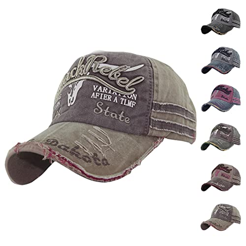 iMeshbean Baseball Cap Herren Damen, Basecap Retro Verstellbar Mütze Snapback Cap Unisex Schirmmütze Baumwolle Modische Kappe Hut für Sport Reise Outdoor Freizeit (Khaki) von iMeshbean