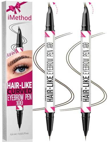 iMethod Curved Microblading Augenbrauenstift - Eyebrow Pencil 2 Stück Dual-Ended Augenbrauenstift, Eyebrow Pen Erzeugt Natürliche Augenbrauen, Dark Brown and Brown Each iMethod Curved Microblading Augenbrauenstift - Eyebrow Pencil 2 Stück Dual-Ended Augenbrauenstift, Eyebrow Pen Erzeugt Natürliche Augenbrauen, Dark Brown and Brown Each von iMethod