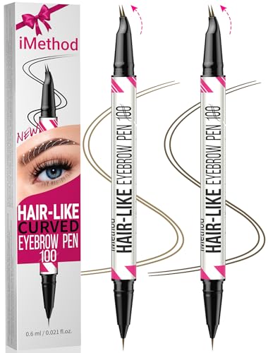 iMethod Curved Microblading Augenbrauenstift - Eyebrow Pencil 2 Stück Dual-Ended Augenbrauenstift, Eyebrow Pen Erzeugt Natürliche Augenbrauen, Light Brown and Brown Each iMethod Curved Microblading Augenbrauenstift - Eyebrow Pencil 2 Stück Dual-Ended Augenbrauenstift, Eyebrow Pen Erzeugt Natürliche Augenbrauen, Light Brown and Brown Each von iMethod