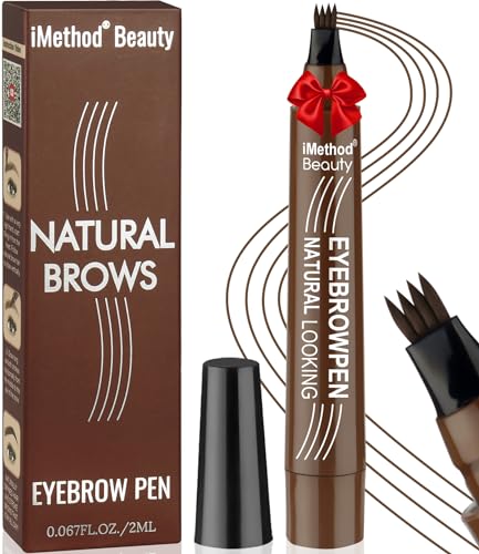iMethod Microblading Augenbrauenstift - Eyebrow Pencil Upgrade Augenbrauen-Tattoo-Stift, Augenbrauen Makeup, Langlebig, Natural Eyebrows, Dark Brown von iMethod