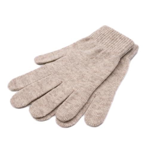 iMongol Damen-Handschuhe aus reinem Kaschmir, volle Finger, warme Wolle, FBA, camel, 38 von iMongol
