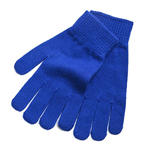 iMongol unverkennbare Handschuhe/Fäustlinge für Damen, 100% reines Kaschmir, warme Wolle blau blau von iMongol