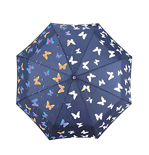 iMucci Regenschirm Taschenschirm-Ändern der Farbe UV 40+ Travel Umbrella Auto Open von iMucci
