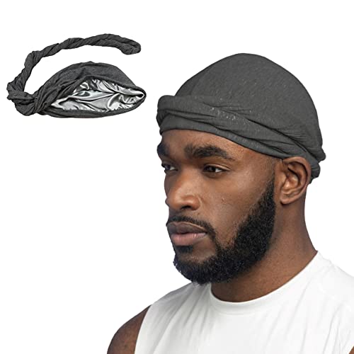 Atmungsaktive Kopftuch Sports Bandana Cap Silky Durag Seidige Wellenkappen für Herren Fahrrad Kopfbedeckung Kopftuch Hat Schnelltrockned Männer Bikertuch Radsport Mützen für Laufen Fahrrad Motorrad von iNelihoo