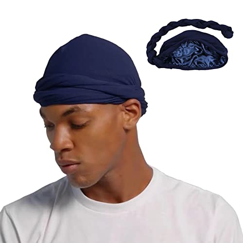 Atmungsaktive Kopftuch Sports Bandana Cap Silky Durag Seidige Wellenkappen für Herren Fahrrad Kopfbedeckung Kopftuch Hat Schnelltrockned Männer Bikertuch Radsport Mützen für Laufen Fahrrad Motorrad von iNelihoo