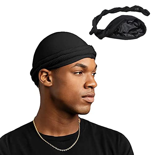 Atmungsaktive Kopftuch Sports Bandana Cap Silky Durag Seidige Wellenkappen für Herren Fahrrad Kopfbedeckung Kopftuch Hat Schnelltrockned Männer Bikertuch Radsport Mützen für Laufen Fahrrad Motorrad von iNelihoo