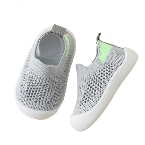 Hausschuhe Kinder Junge Mädchen Pantoffeln Atmungsaktive Pantoffeln aus Masche Pantoffeln Anti-Rutsch Sohle Kleinkinder Schuhe Lauflernschuhe Barfuß Kindergarten Sportschuhe Süße Erste Wanderschuhe von iNelihoo