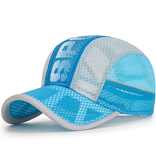Kinder Baseballkappe Mesh Cap Verstellbarer Kinder Snapback Trucker Cap Atmungsaktiv Anti-UV Schirmmütze Schnelltrocknend Cool Shildkappe Sommer Sonnenkappe für Outdoor Mädchen Jungen 4-10 Jahre alt von iNelihoo