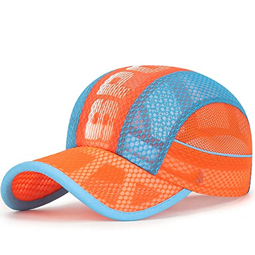 Kinder Baseballkappe Mesh Cap Verstellbarer Kinder Snapback Trucker Cap Atmungsaktiv Anti-UV Schirmmütze Schnelltrocknend Cool Shildkappe Sommer Sonnenkappe für Outdoor Mädchen Jungen 4-10 Jahre alt von iNelihoo