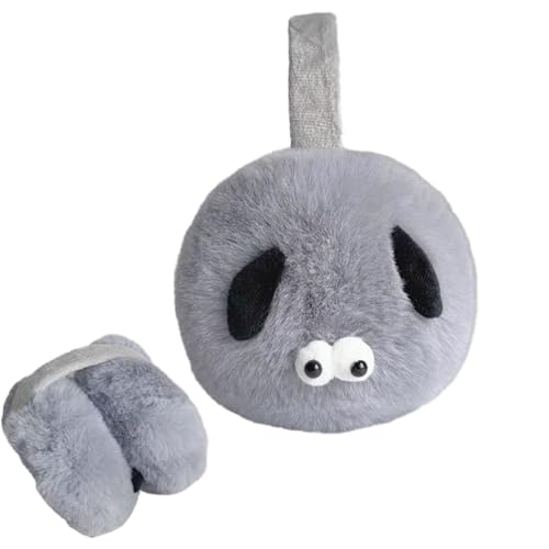 Kinder Winter Ohrenschützer Faltbare Flauschig Kunstfell Ohrenwärmer Niedliche Welpenmotiv Ohrschützer Winddicht Warm Plüsch Earbands Ohren Abdeckung Kälteschutz Warme Earmuffs für Outdoor von iNelihoo