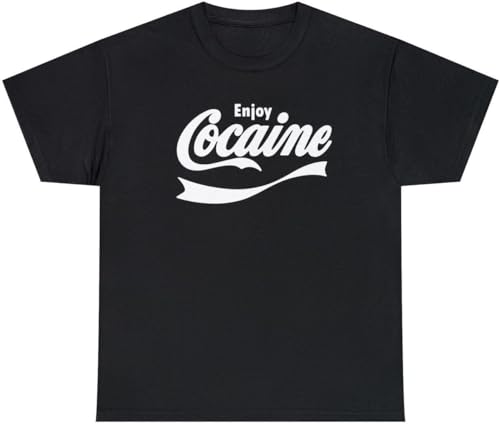 iNexTone Enjoy Cocaine T-Shirt, Schwarz , L von iNexTone