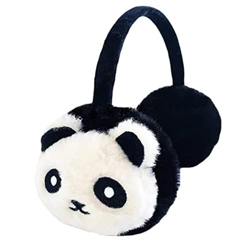 Kinder Winter Pelzige Ohrenschützer, Warme Panda Muster Ohrenwärmer für Jungen Mädchen Baby, Verstellbar Plüsch Ohrwärmer Earmuffs, Winterzubehör Outdoor-Aktivitäten Kälteschutz Ohrenmuscheln von iNszkoos