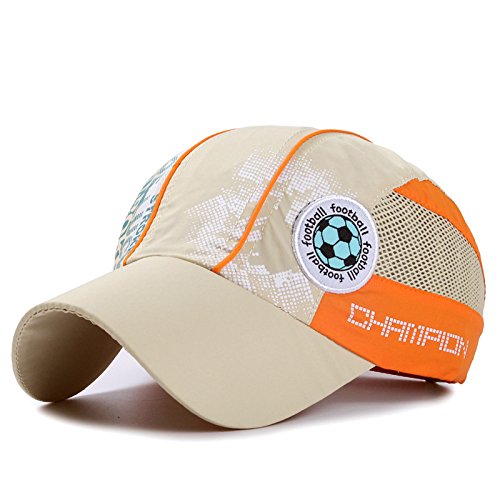 Sommer Mesh Baseball Cap Jungen Mädchen Baseballmütze für Kinder 3-8 Jahre Sonnenhut Schnell Trocknend Hut Verstellbar Sonnen Kappen Snapback Cap Outdoor Reisen Baseballkappe für Sport Tennis Fußball von iNszkoos