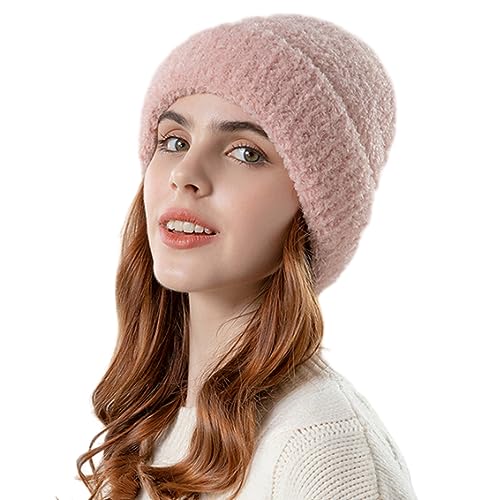 Winter Damen Verdickt Mütze Warme Plüsch Beanie Thermo Strickmütze Unisex Fleecefutter Slouchy Hüte Fuzzy Hut Chunky Mützen Winter Mütze Outdoor Reiten Radfahren Ski Arbeiten Mütze für Männer Frauen Winter Damen Verdickt Mütze Warme Plüsch Beanie Thermo Strickmütze Unisex Fleecefutter Slouchy Hüte Fuzzy Hut Chunky Mützen Winter Mütze Outdoor Reiten Radfahren Ski Arbeiten Mütze für Männer Frauen von iNszkoos