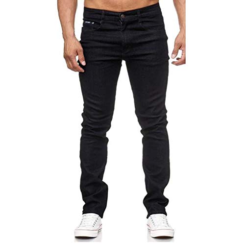 iProfash Herren Jeans Hose Regular Fit Dunkelblau Gerades Bein Stonewashed 807-SCHWARZ (46) W32-L32 von iProfash