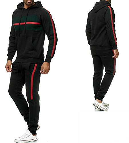 iProfash Trainingsanzug Sportanzug Jogginganzug Trainings Hose Pullover Sport SCHWARZ L von iProfash