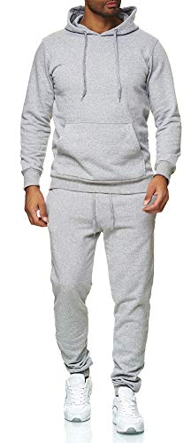 iProfash Trainingsanzug Sportanzug Jogginganzug Trainings Hose Pullover Trainings Uni 3 Grau XXL von iProfash