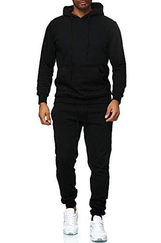iProfash Trainingsanzug Sportanzug Jogginganzug Trainings Hose Pullover Trainings Uni 3 SCHWARZ L von iProfash