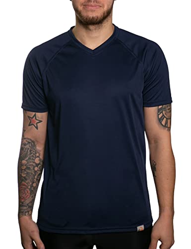 PRO AIR T-Shirt V-Neck Herren UV Shirt 4XL von iQ-UV