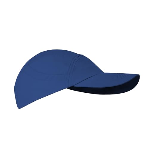 iQ-UV Schutz Kappe Unisex Blau 55-61cm – Atmungsaktive Laufkappe für Herren & Damen – Bequeme Running Cap für Sommer – Sonnenkappe für Herren & Damen ideal für Outdoor-Aktivitäten von iQ-UV