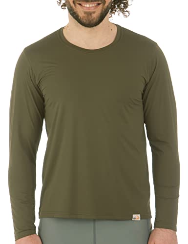 UV Free Langarm Shirt, Rundhals Herren (XXL, Grün) von iQ-UV