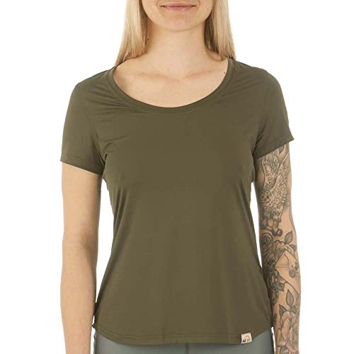 UV Free Shirt, Rundhals Damen (XL, Olive) von iQ-UV