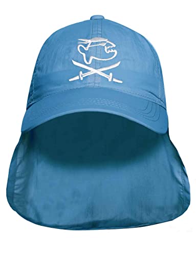 iQ-Company Kinder Cap IQ UV Nackenschutz Jolly Fish, Blau recycelt, Gr. 50-55cm von iQ-UV