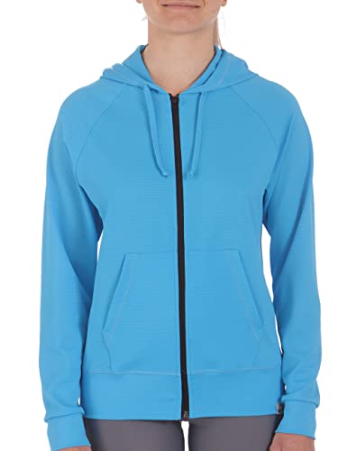 UV WAVE Hooded Jacket Unisex UPF 50+ (L, Türkis) von iQ-UV