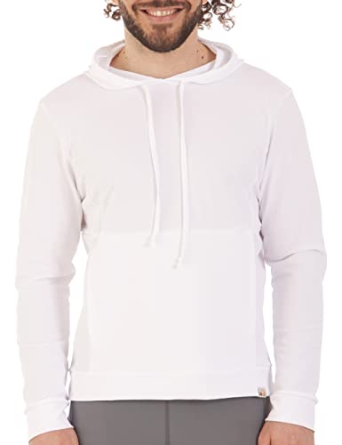 UV Wave Hoody Unisex Kapuzenpullover (M, Weiß) von iQ-UV