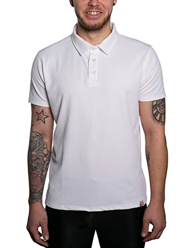 UV Wave Polo Shirt Herren Weiß M von iQ-UV