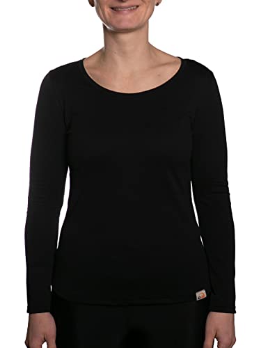 UV Wave Shirt Damen Langarm Schwarz XL von iQ-UV