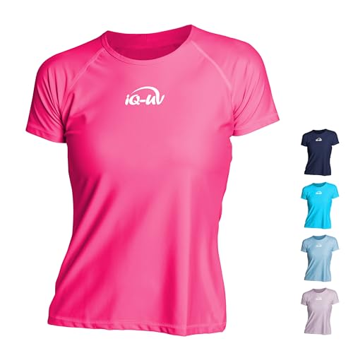 iQ-UV Damen UV Shirt Slim Fit Langarm Pink Glow, M von iQ-UV