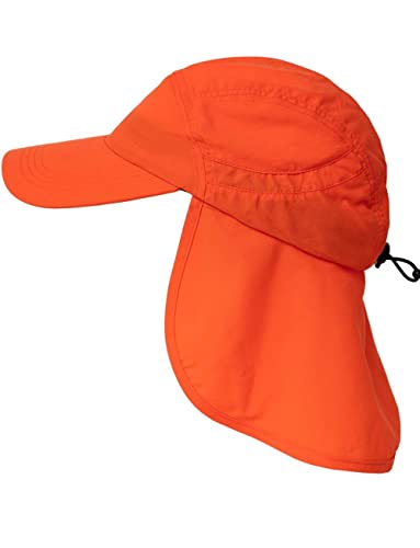 iQ-UV Erwachsene Cap+Neck Kappe Nackenschutz, Orange recycelt, 55-61cm von iQ-UV