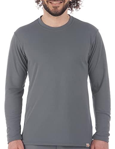 iQ-UV Shirt für Herren Langarm mit Rundhals Dunkelgrau 4XL – Rashguard für Herren mit Sonnenschutz für Aktiv- und Wassersport – Schwimmshirt – Atmungsaktiv und schnelltrocknend von iQ-UV