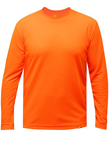 iQ-UV Herren UV T-Shirt Langarm Rundhals Orange XXL von iQ-UV