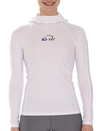 iQ-UV Kapuzenshirt Damen Hooded UV Shirt Weiß UPF 50+ M von iQ-UV