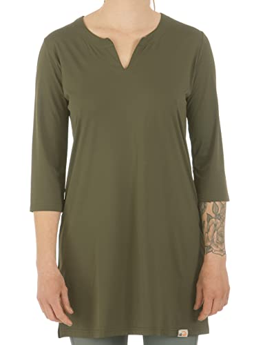 iQ-UV Strandkleid für Damen XL Grün – Sommerkleid für Frauen mit UPF 50+ Sonnenschutz – Luftige Strandtunika perfekt geeignet als Bikini Cover Up – Stylisches Beach Dress für Sommer und Urlaub von iQ-UV