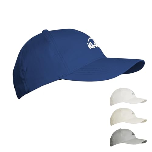 iQ-UV Schutz Kappe Unisex Blau 55-61cm – Atmungsaktive Laufkappe für Herren & Damen – Bequeme Running Cap für Sommer – Sonnenkappe für Herren & Damen ideal für Outdoor-Aktivitäten von iQ-UV