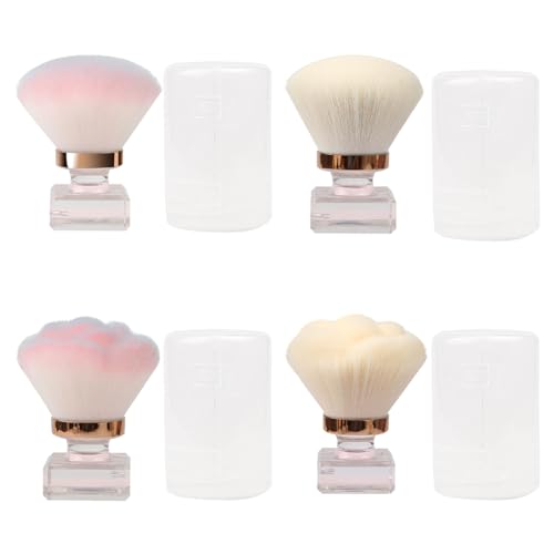 4pcs Staubpinsel für Nägel Nagel Pinsel zur Reinigung Nail Brush für Nailart Nagel Kunst Staub Entferner pinsel Nagelpinsel zur Reinigung Nagelpinsel Multifunktional Make Up Pinsel Puderpinsel von iSpchen