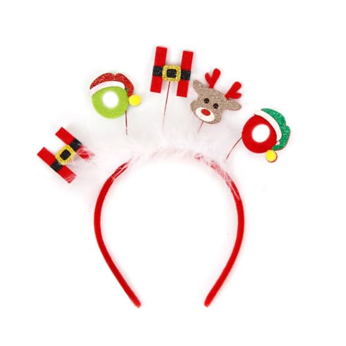 Weihnachts Stirnband Weihnachtsbaum Geweih Haarreif Weihnachts Schneemann Kopfschmuck Weihnachtsgeweih Haarbänder Kopfbedeckung Geweih Stirnband Kopfbedeckung für Weihnachten Halloween von iSpchen
